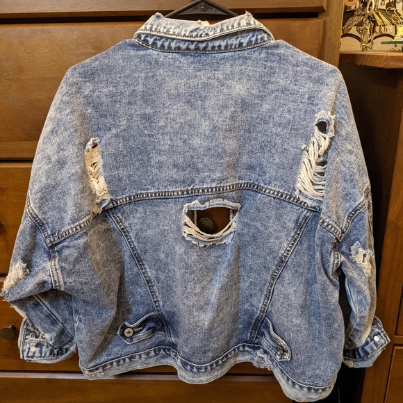 Distressed Jean Jacket - Picture 2 of 4